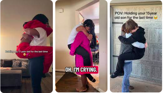 Cette tendance émouvante où des mamans portent leur enfant une dernière fois fait le buzz