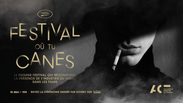 “Le Festival où tu canes” : quand la lutte anti-tabac s’invite sur le tapis rouge