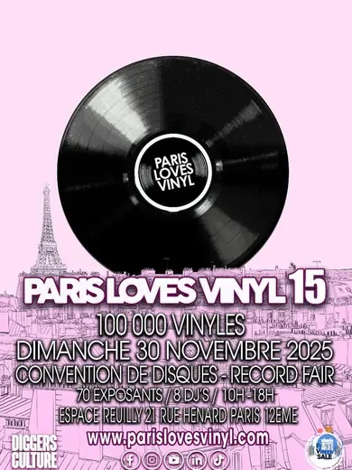 Paris Loves Vinyls 15 : le marché du vinyle à ne pas manquer ce dimanche 30 novembre