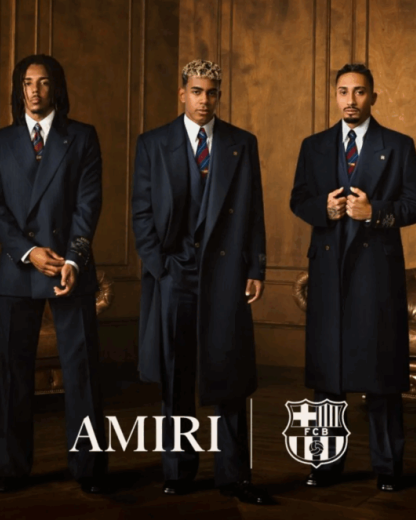 Du terrain au tapis rouge : Amiri devient fournisseur officiel du FC Barcelone