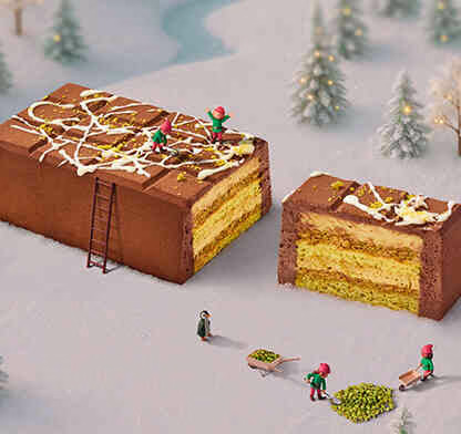 Picard dévoile une bûche de Noël inspirée de la célèbre tablette de chocolat Dubaï